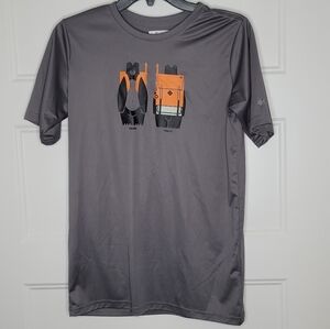 Columbia Sportswear graphic t-shirt Black Bear Heads Trails Size XL 18/20